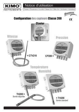 Capteur d'humidité et de température à sonde interchangeable | TH 200