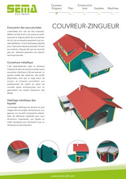 Logiciel de création de couvertures métalliques pour toitures et façades | COUVREUR ZINGUEUR