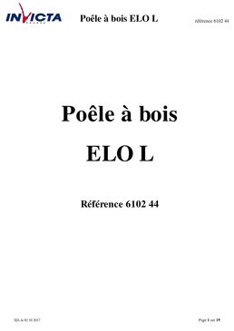 Poêle à bois 5 kW avec post combustion compatible RT2012 | Elo S 6102-14 