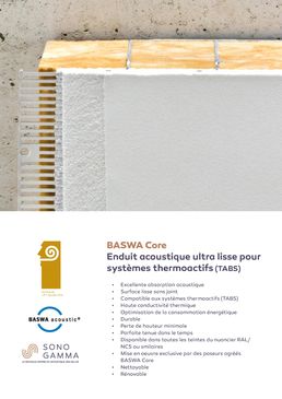 Système de plafond acoustique avec transmission thermique | BASWA Core
