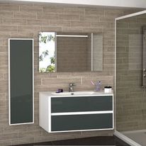 Ensemble meuble salle de bain suspendu Discac | Harmonie 175178G2E09N1