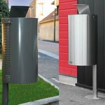 Corbeille de forme tubulaire en inox de 50 ou 80 litres | Halley