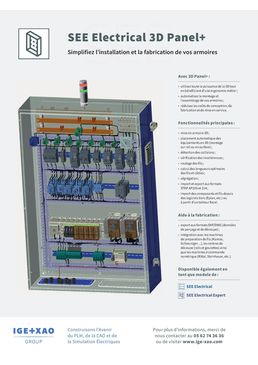 SEE Electrical 3D Panel+ - Logiciel pour implantation d'armoires électriques | IGE+XAO 