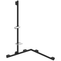 Barres d’appui pour sanitaire PMR - Main courante option 2?- 1200 x 600 x 700 mm | Onyx Black