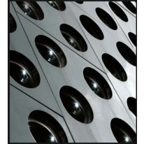 Brique de verre ronde lumineuse en autonomie PV | PV B R11/6 CLEARVIEW