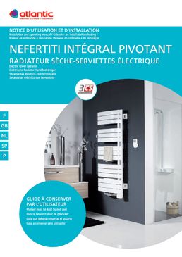 Sèche-serviettes électrique pivotant à ventilateur intégré | Néfertiti Pivotant Intégral