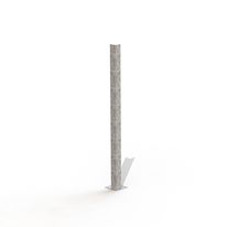 Poteau d'angle pour cache poubelles bois stratifié Teck extensible