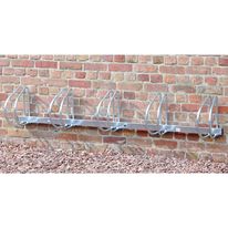 Ratelier 5 vélos mural - Angle 90°