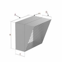 Auvent pare pluie grillagé I EIDF
