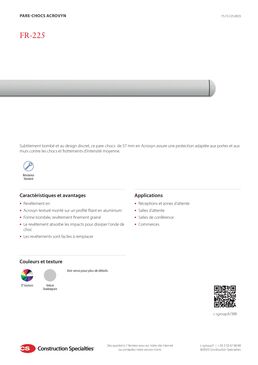 Pare-chocs discret à visser | FR-225 (Aqua Lign 57)