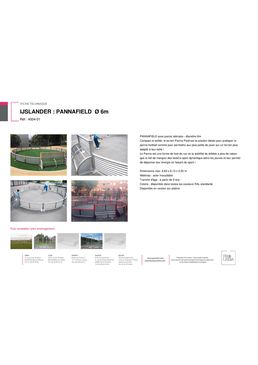 Terrain en acier inoxydable pour agencements sportifs et loisirs | PANNAFIELD 4004-01