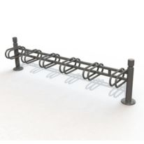 Support vélos 6 places design - Tête 1 gorge