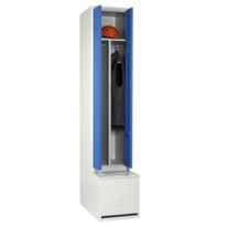 Vestiaire sur coffre-banc pour industrie salissante