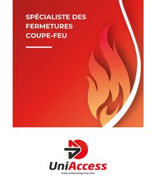 Uniaccess - Plaquette porte coupe-feu et rideau coupe-feu