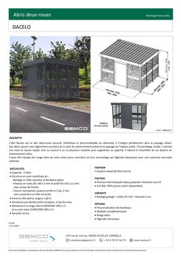 Abri deux-roues | Dacelo en acier sécurisé et personnalisable