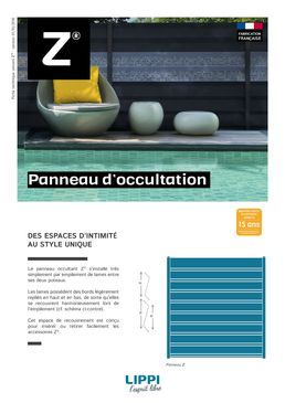Panneau d'occultation en lame d’acier pour les espaces extérieurs intimes | Occultation et Accessoires Z