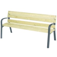 Banc urbain en pin classe 4 autoclave Modo pin