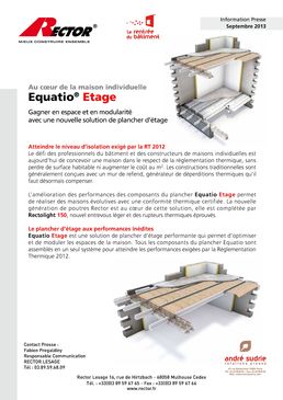 Plancher léger pour étage | Equatio Etage