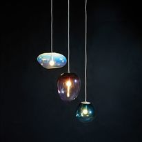 Suspension design en verre soufflé fait à la main | Planétoides