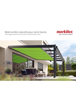 Stores design pour jardins d'hiver, terrasses couvertes et pièces vitrées