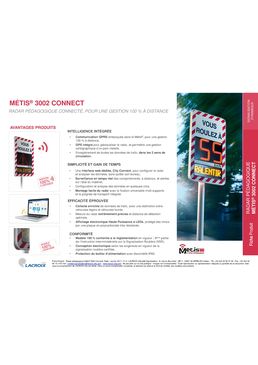 Radar pédagogique connecté | Métis 3002 Connect