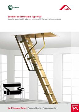 Escalier escamotable isolé | Escalier escamotable Type 500
