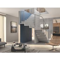 Escalier en béton balancé à fût droit | Spiral