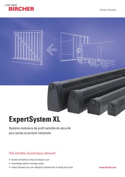 Système modulaire de bords sensibles / palpeurs de sécurité pour portes et portails industriels | ExpertSystem XL