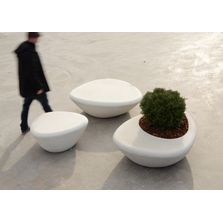 Jardinière en béton sablé et hydrofugé pour espaces urbains | Super Cell Planter SCPL