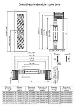 Portes d’intérieur coulissantes et battantes en bois | Comfort Luce 