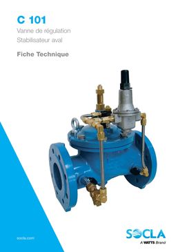 Vanne de régulation SOCLA  I Stabilisateur aval Type C101