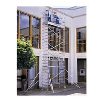 Échafaudage aluminium roulant avec stabilisateurs rabattables et réglables | GENTNER ET FILS