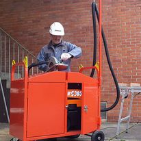 Chariot aspirateur ergonomique pour le transport et la sécurité du matériel de sciage | NC00100