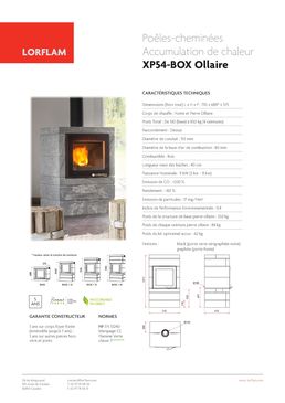 Poêle cheminée en fonte et pierre ollaire de 9 et 11 kW | XP-BOX Ollaire 54 et 68