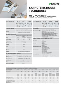 Fenêtre de toit projection-rotation FAKRO | FPP-V preSelect MAX