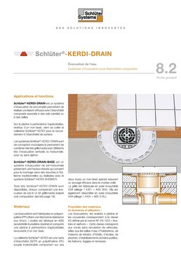Kit d'évacuation d'eau par le sol avec ou sans siphon | Schlüter-KERDI-DRAIN