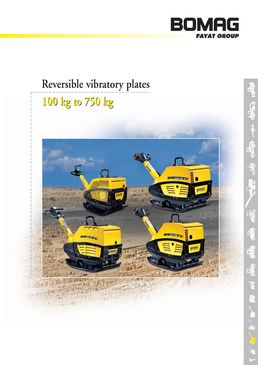 Plaque vibrante réversible de 100 kN de force de compactage | BPR 100/80 D