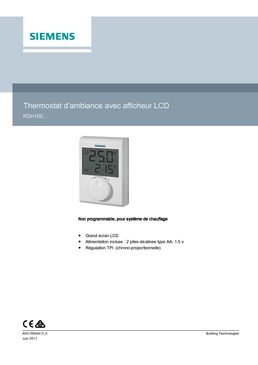 Telechargement documentation technique - [Thermostat d’ambiance avec