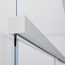 Système coulissant sur imposte vitrée sans cadre | UNIKGLASS+ AIR