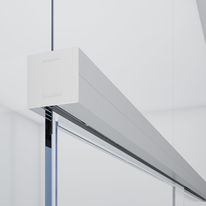 Système coulissant sur imposte vitrée sans cadre | UNIKGLASS+ AIR