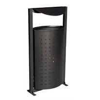 Corbeille de ville en acier galvanisé | Arco 