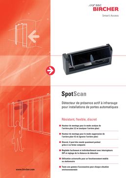 Détecteur de présence actif à infrarouge pour portes automatiques | SpotScan