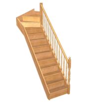 Escalier Faubourg quart tournant haut rampe Antique | Faubourg