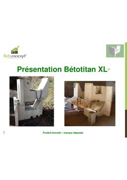 Bloc béton double aspect, végétalisable pour murs de soutènement grande hauteur | Betotitan XL 