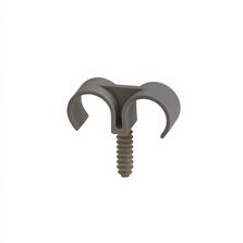 Double accroche tube IRO 16mm simple noir | Teclink