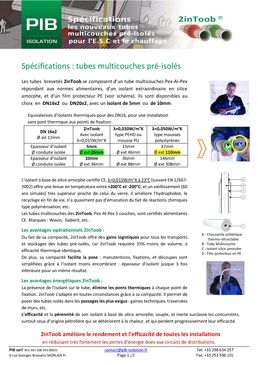 Tube multicouche pré-isolé compact haute performance pour réseau ECS et chauffage | 2inToob