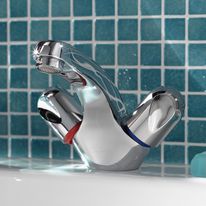 Mélangeur lavabo Jacob Delafon avec flexibles d'alimentation haute résistance | GALEO CD