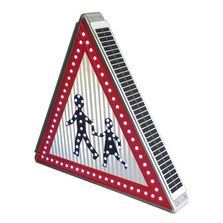 Panneau de signalisation lumineux solaire en aluminium Type A | EQUIPEMENTECH 