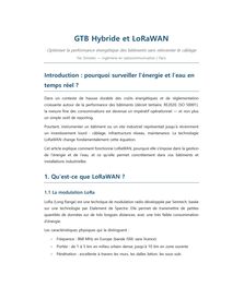 GTB Hybride et LoRWAN Decret BACS