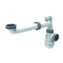 Vidage pour lavabo à joints intégrés  | Nouvelle tubulure de raccordement bi-matière gain d'espace pour l